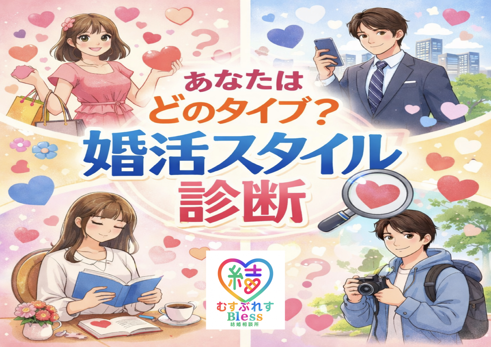 投稿についてもっと詳しく あなたはどのタイプ？婚活スタイル診断