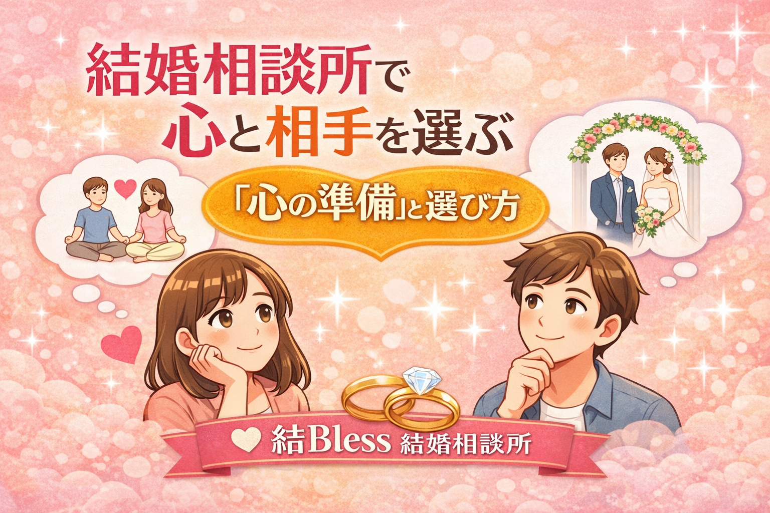 投稿についてもっと詳しく “結婚相談所で心と相手を選ぶ「心の準備」と選び方”