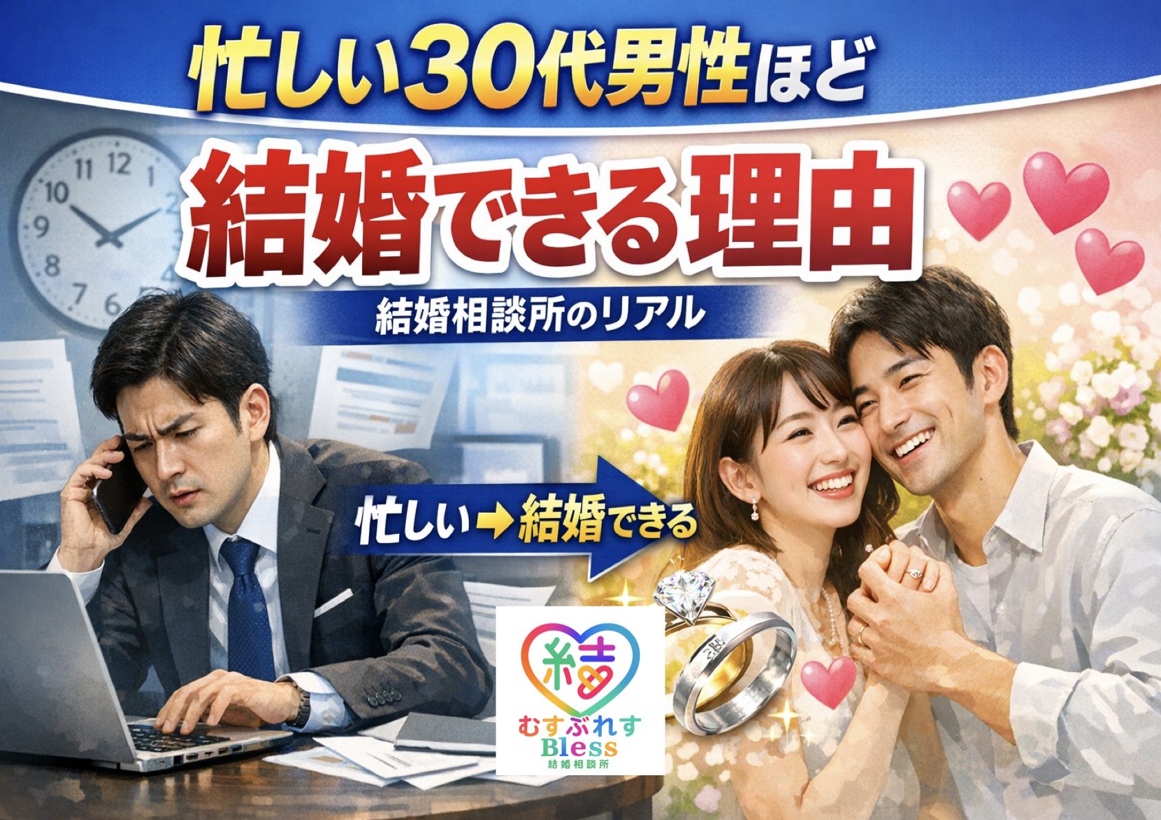 投稿についてもっと詳しく 忙しい30代男性ほど結婚できる理由