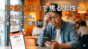 投稿についてもっと詳しく 39歳誕生日で焦る男性の婚活対策