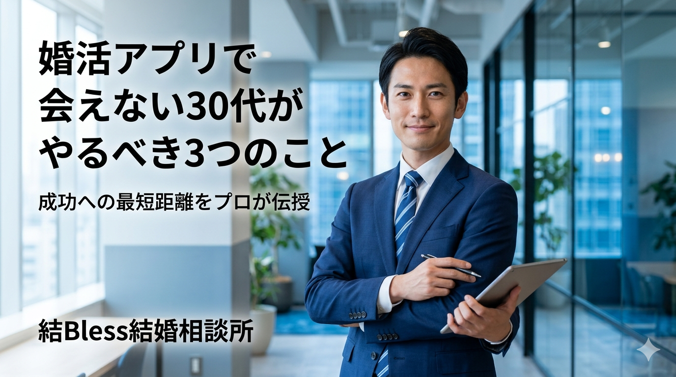 投稿についてもっと詳しく 婚活アプリで会えない30代がやるべき3つのこと